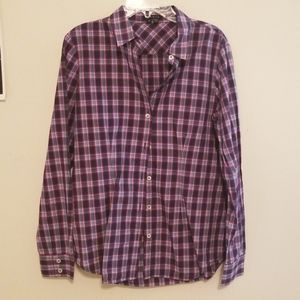 Plaid theory blouse